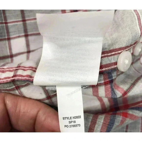 J Crew Button Down Shirt Plaid Classic Stretch - Picture 10 of 12